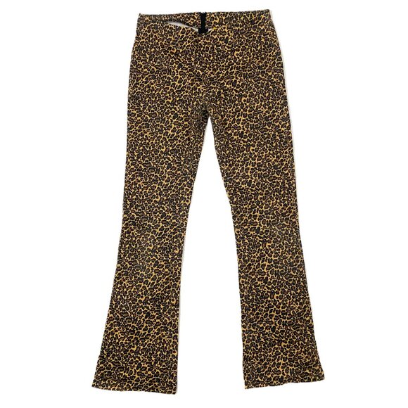 unif leopard mid rise flares - Picture 1 of 5